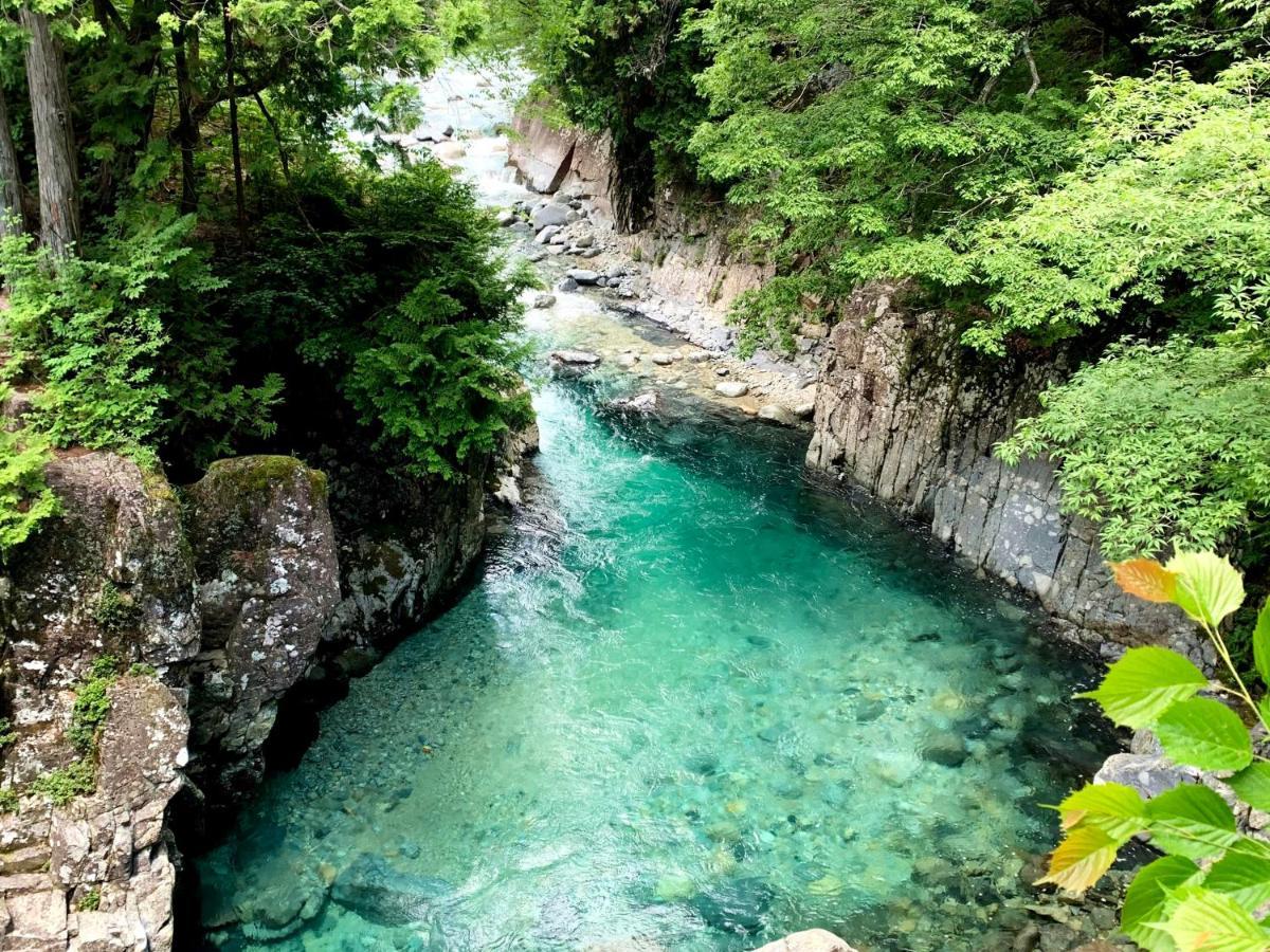 阿寺温泉 フォレスパ木曽あてら荘 Hotell Okuwa Eksteriør bilde